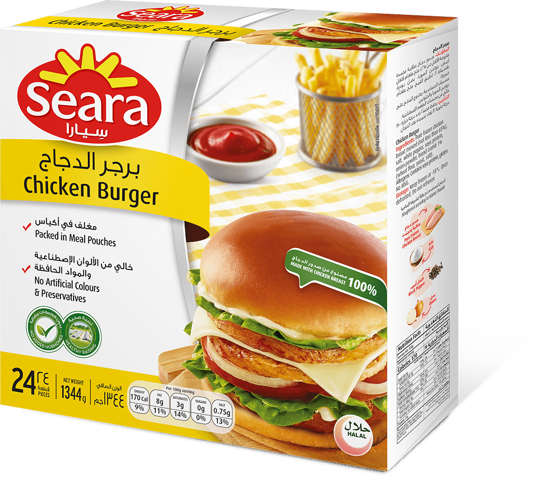 Seara Chicken Burger 1344G