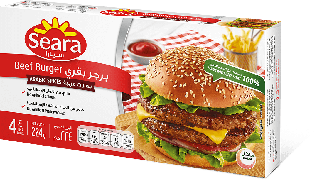 Seara Beef Burger Arabic Spices 224G