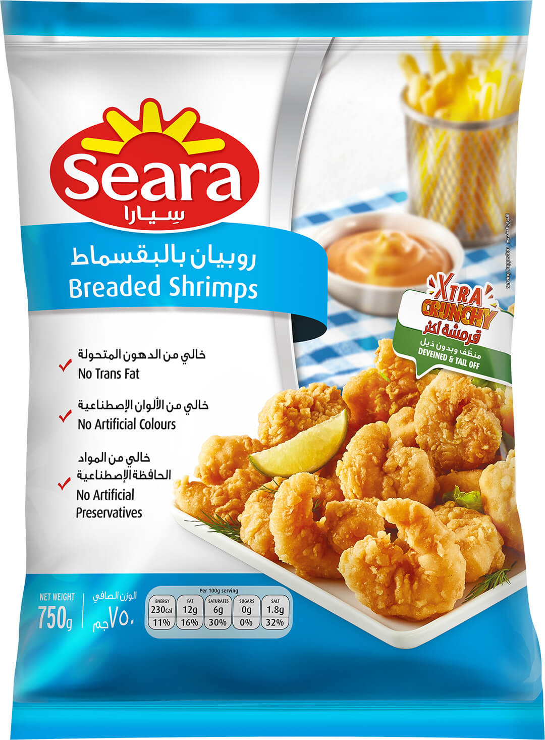 Seara Breaded Shrimps 750G